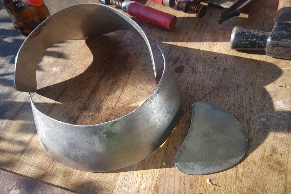 All the stainless pieces bend and ready to drill