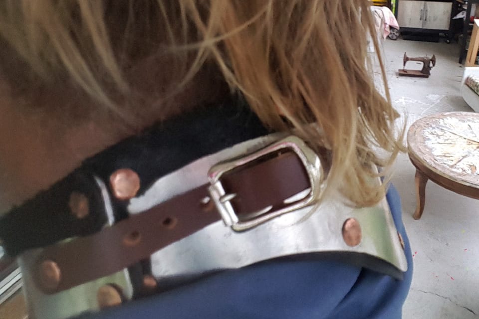 Fitting the gorget straps