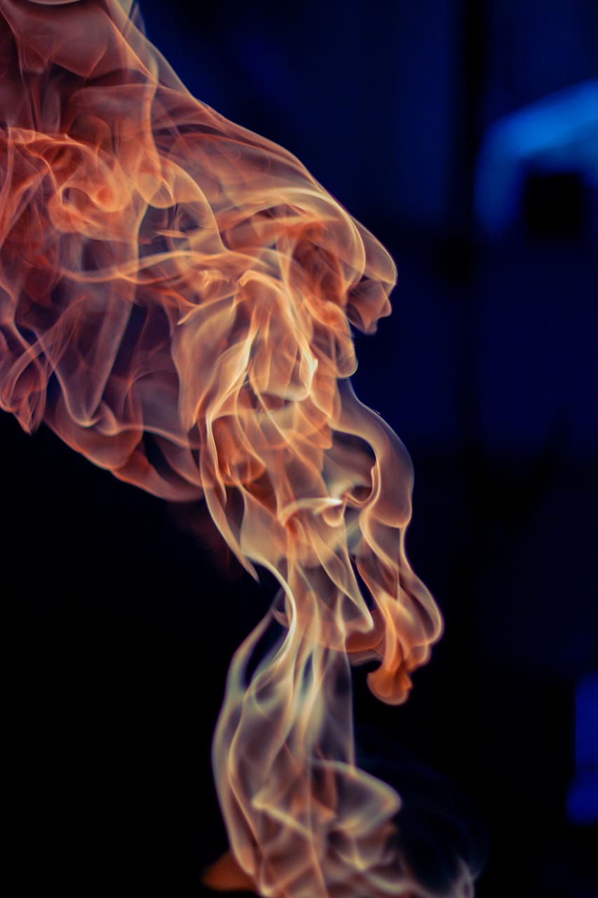 A figure appears amongst the flame. f/1.8. 1/5000 sec. ISO 100. 50mm