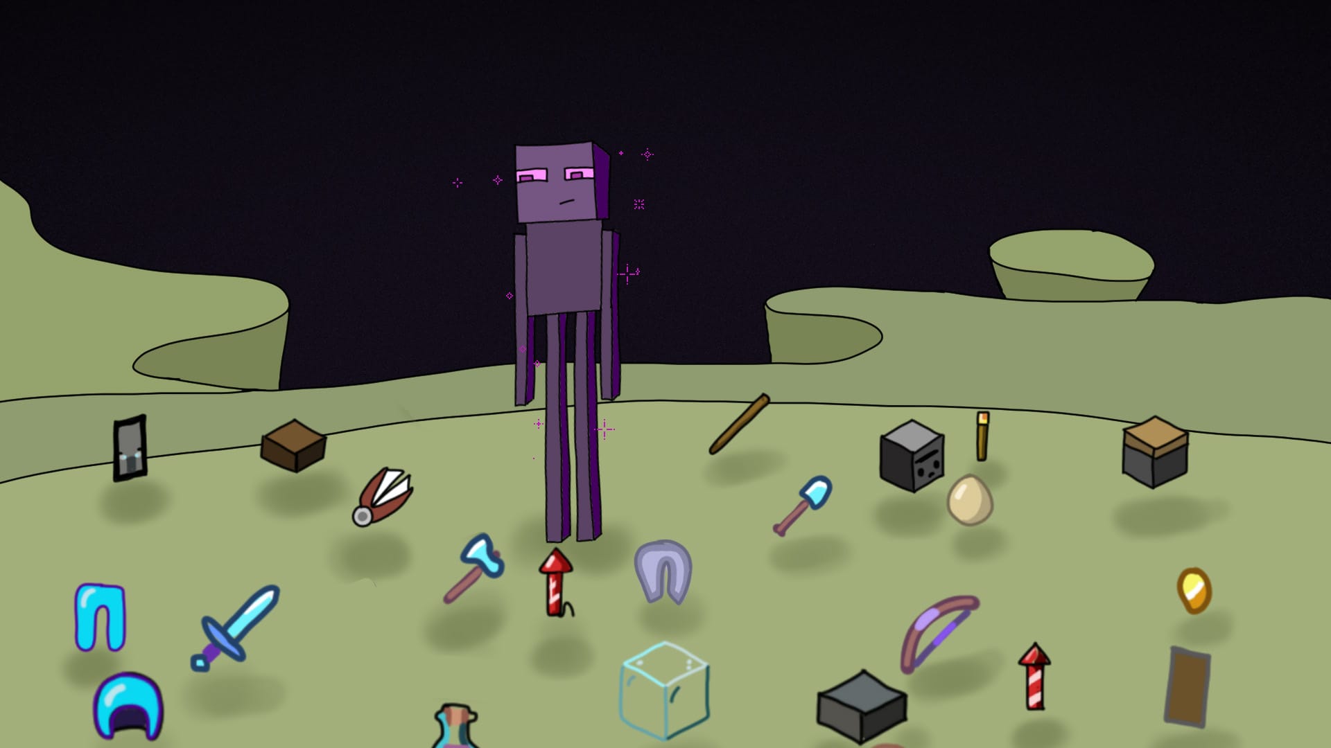 The scene of impact after a failed flight attempt