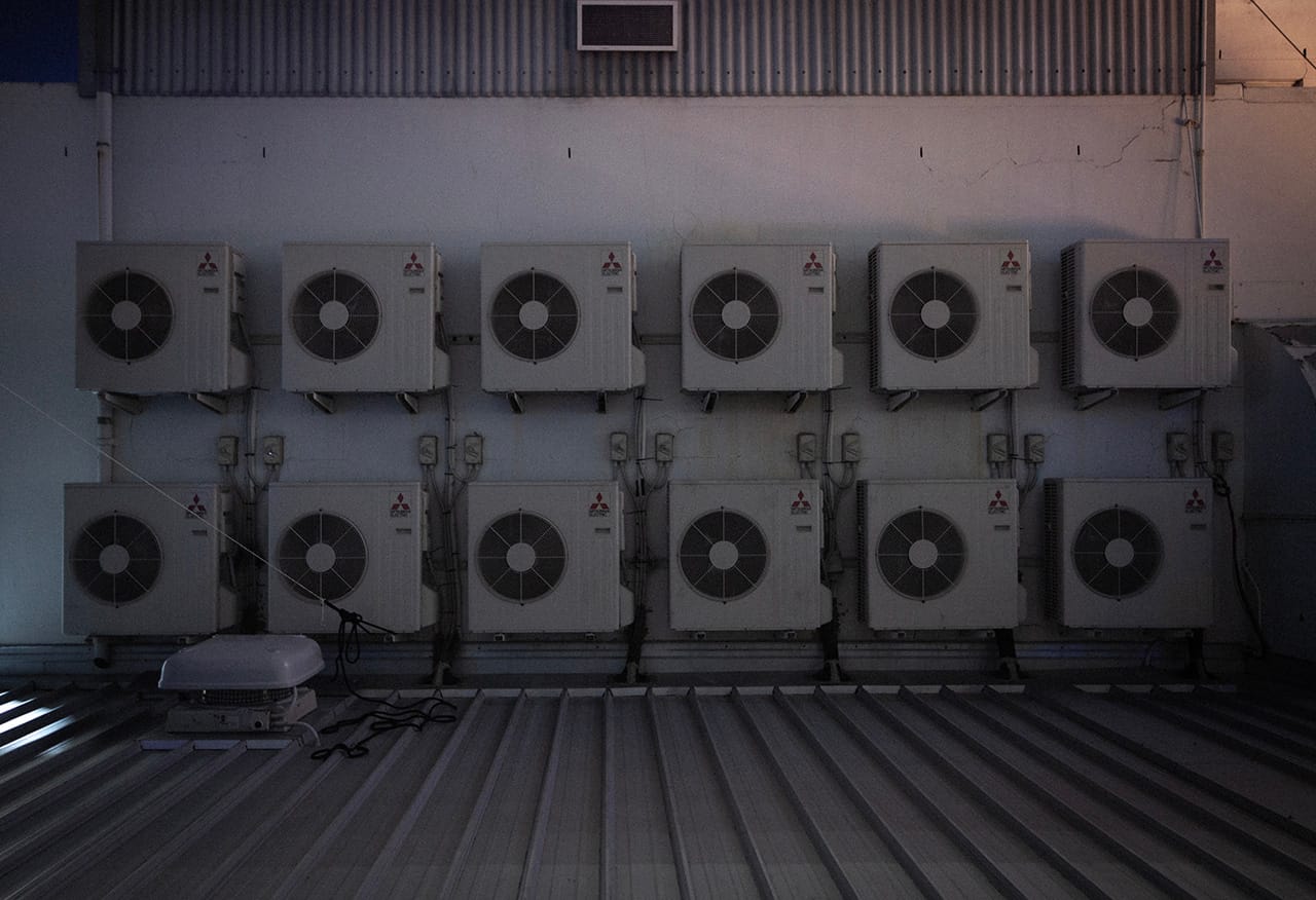 Air Con units for the abandoned levels below