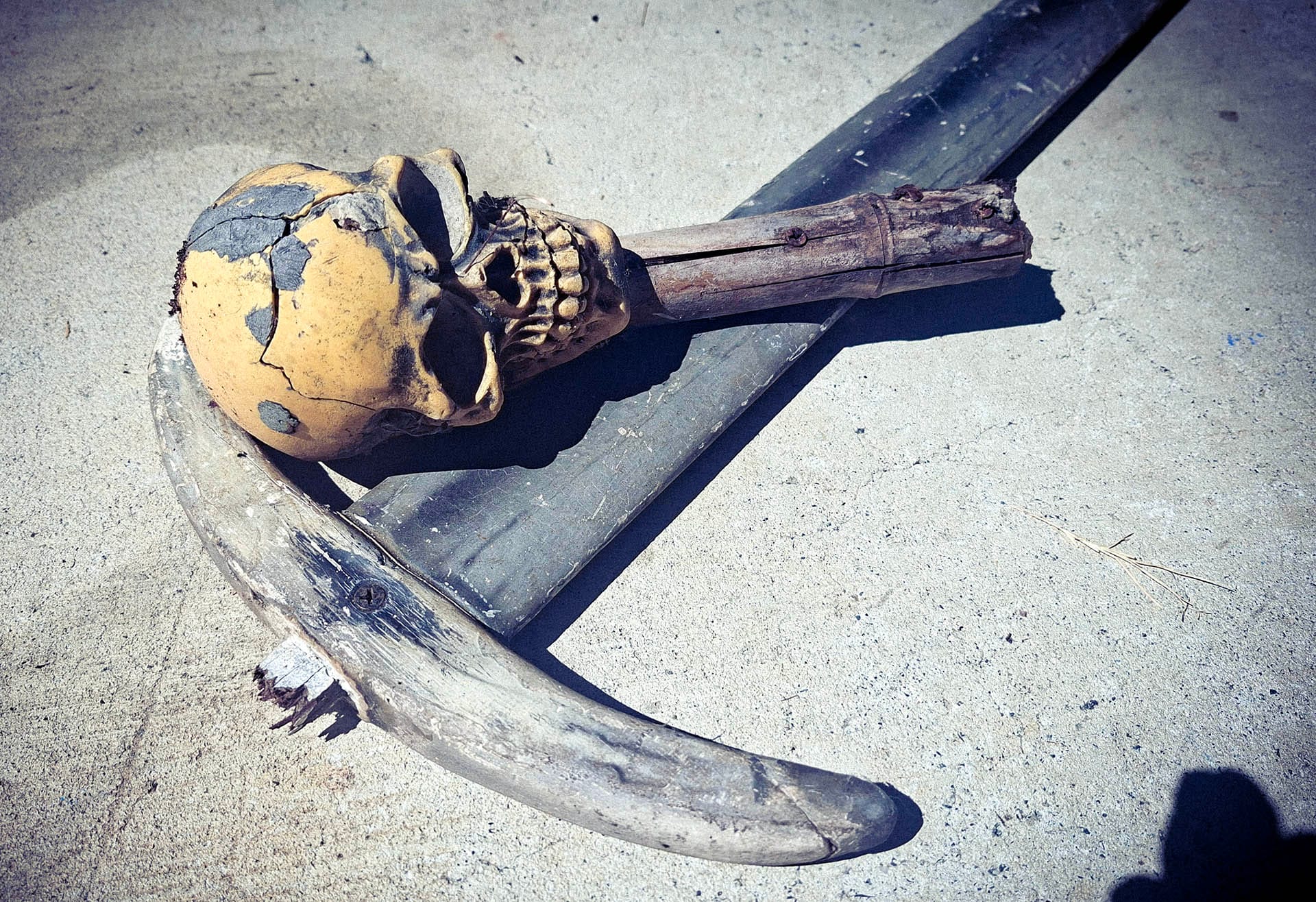 What remains of the prop sword March 2026